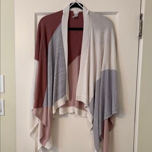 Lululemon Athletica Multicolor Open Front Shawl/Poncho